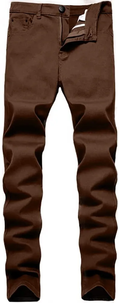 Men's Black Stretchy Slim Fit Jeans Denim Pants