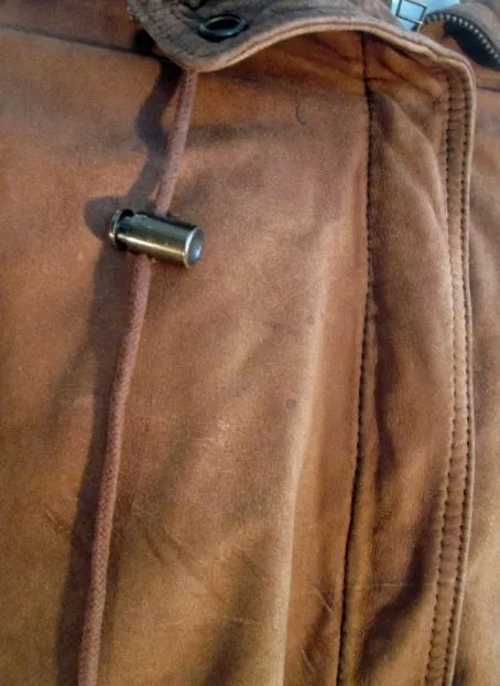 MENS IZZI Leather FLIGHT Bomber Jacket Coat Aviator BROWN L