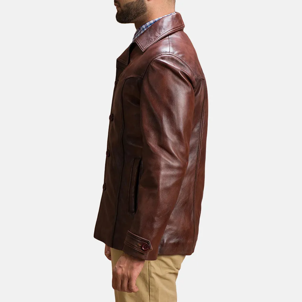 Men's Vincent Alley Brown Leather Jacket