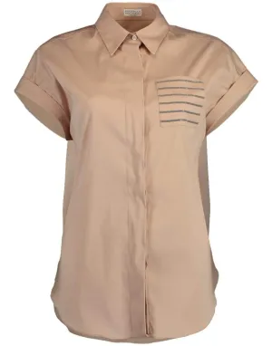 Monili Pocket Button Up Blouse