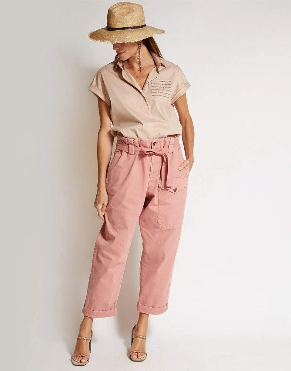 Monili Pocket Button Up Blouse
