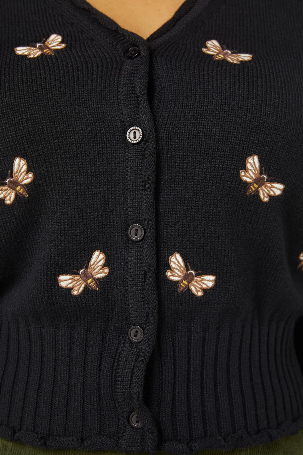 NZ Bee Embroidered Cardi