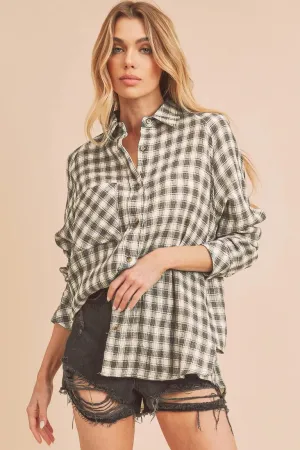 Oversized Gingham Shirt