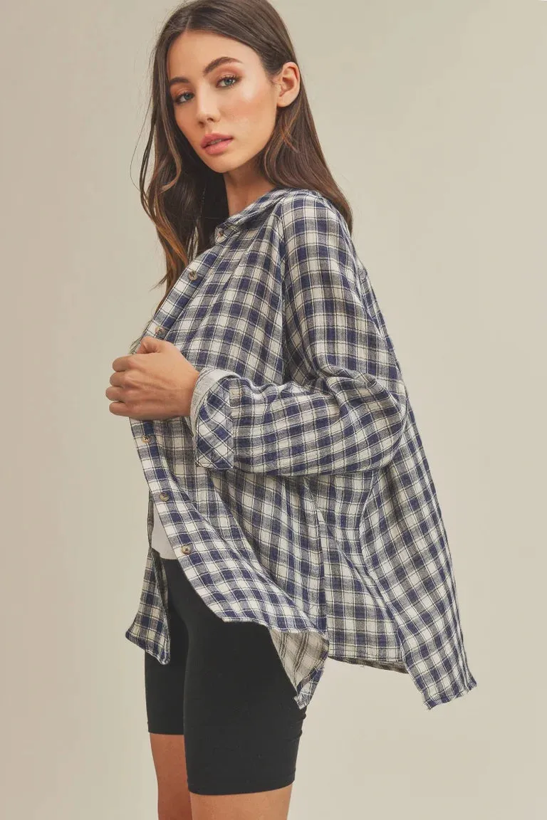 Oversized Gingham Shirt