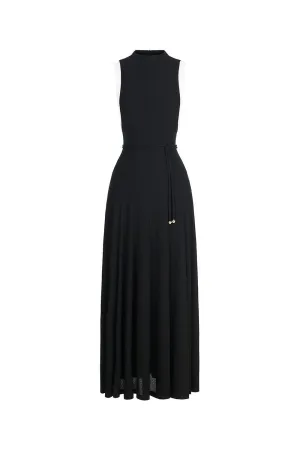 Pansy A-line Sleeveless Wool Ankle Length Dress