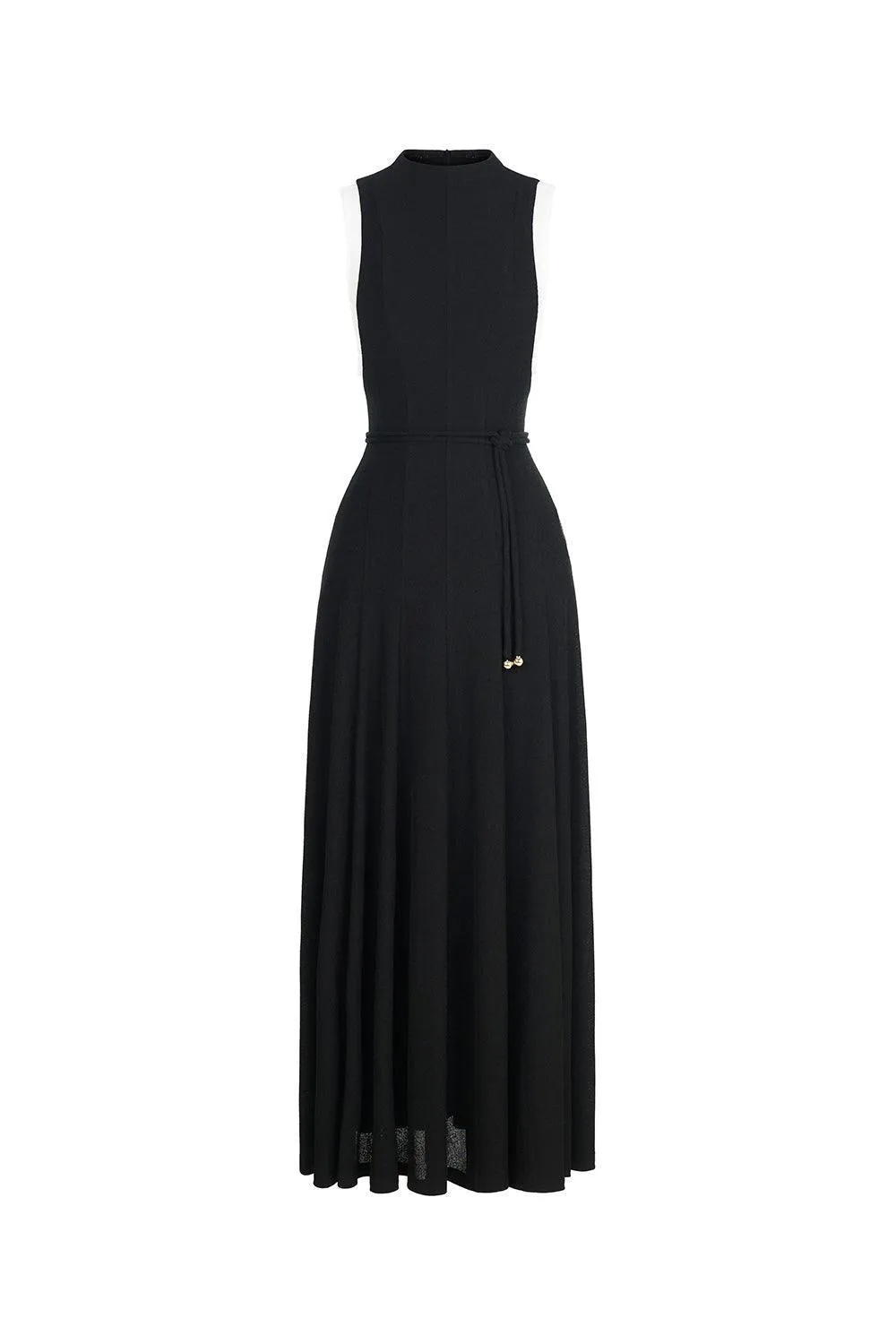 Pansy A-line Sleeveless Wool Ankle Length Dress
