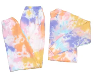 Rainbow Crush Tie Dye Sweatsuit Set