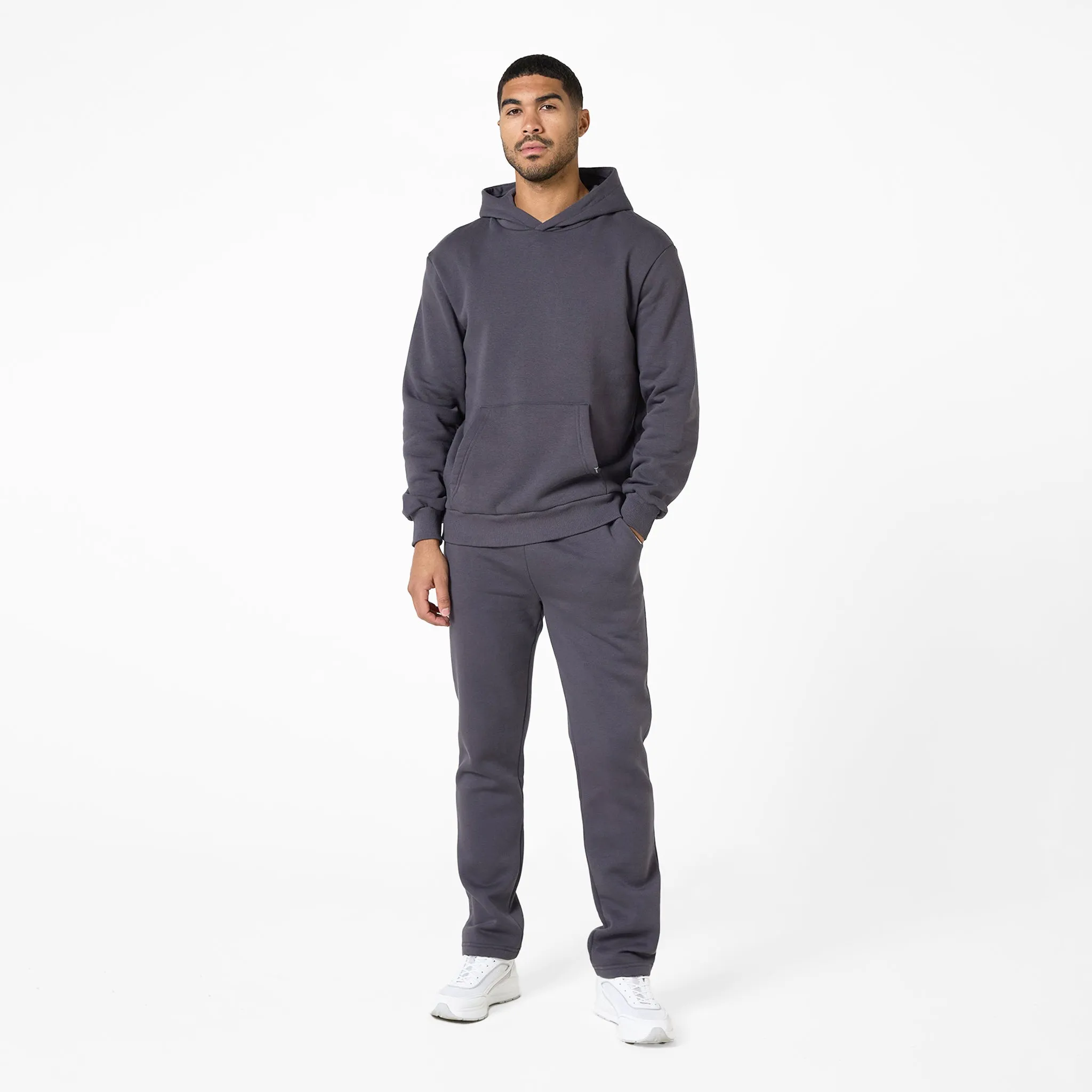 Relaxed Fit Hoodie | Dark Grey