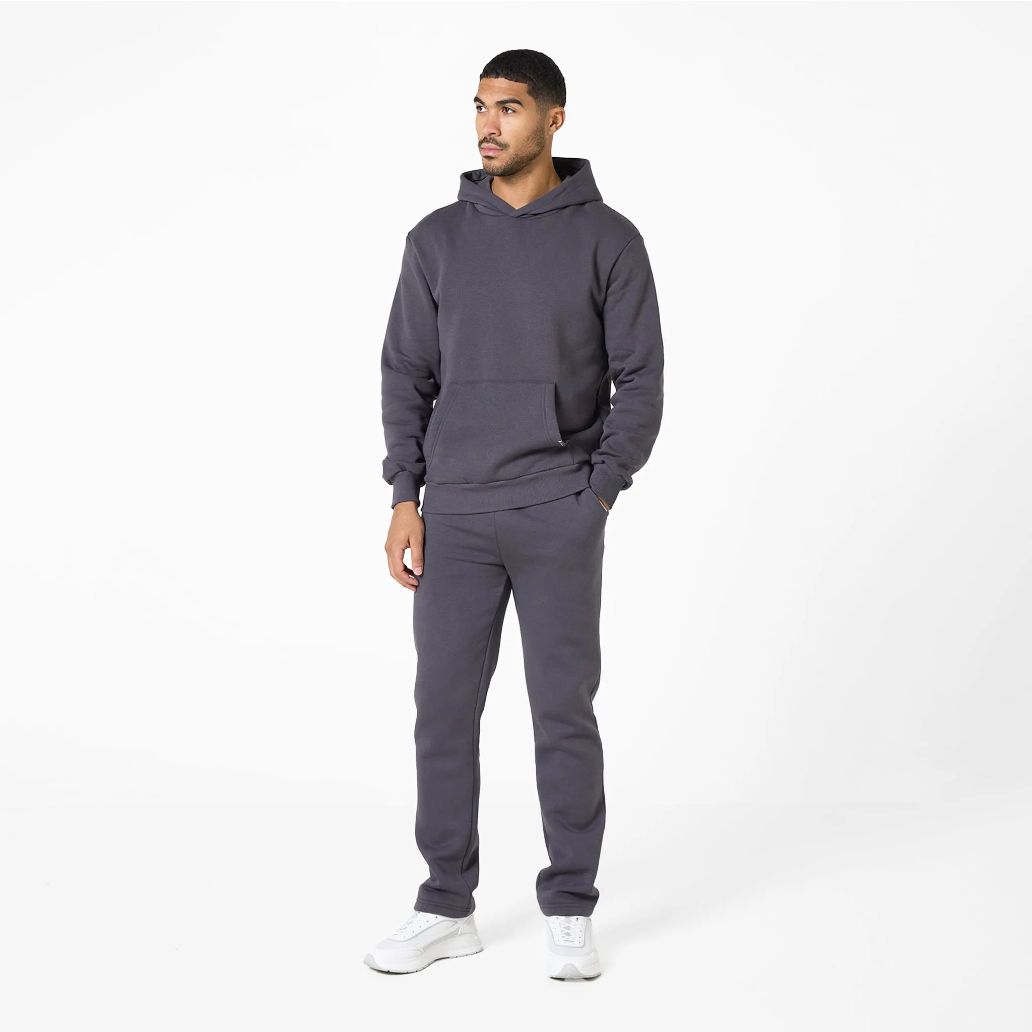 Relaxed Fit Hoodie | Dark Grey