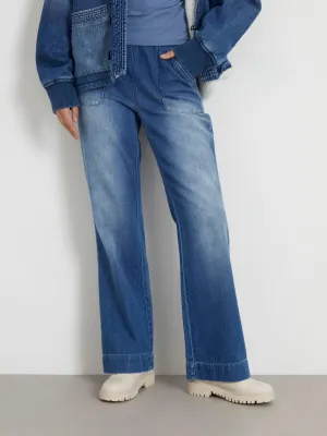 RINA WIDE LEG DENIM PANTS