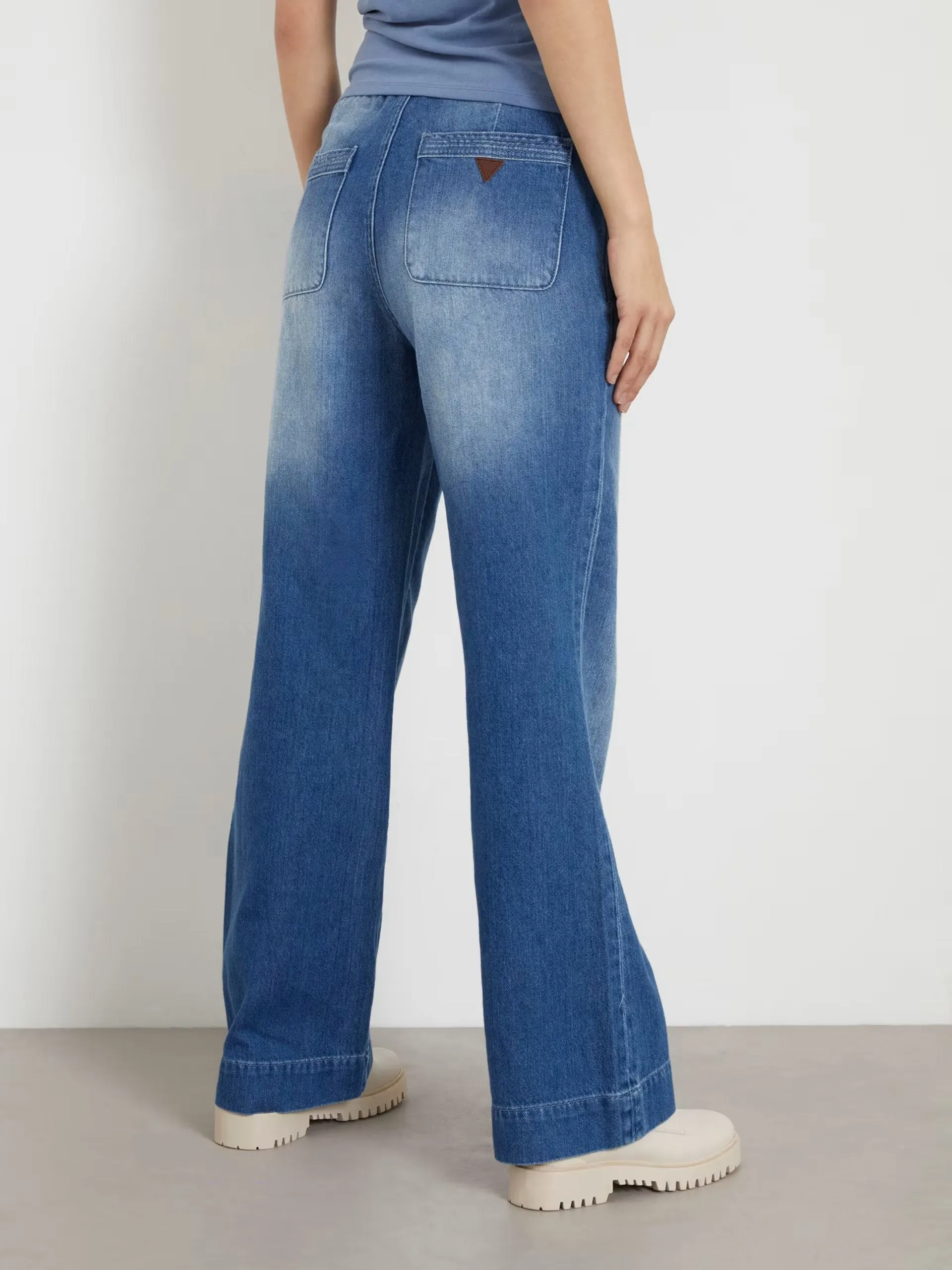 RINA WIDE LEG DENIM PANTS