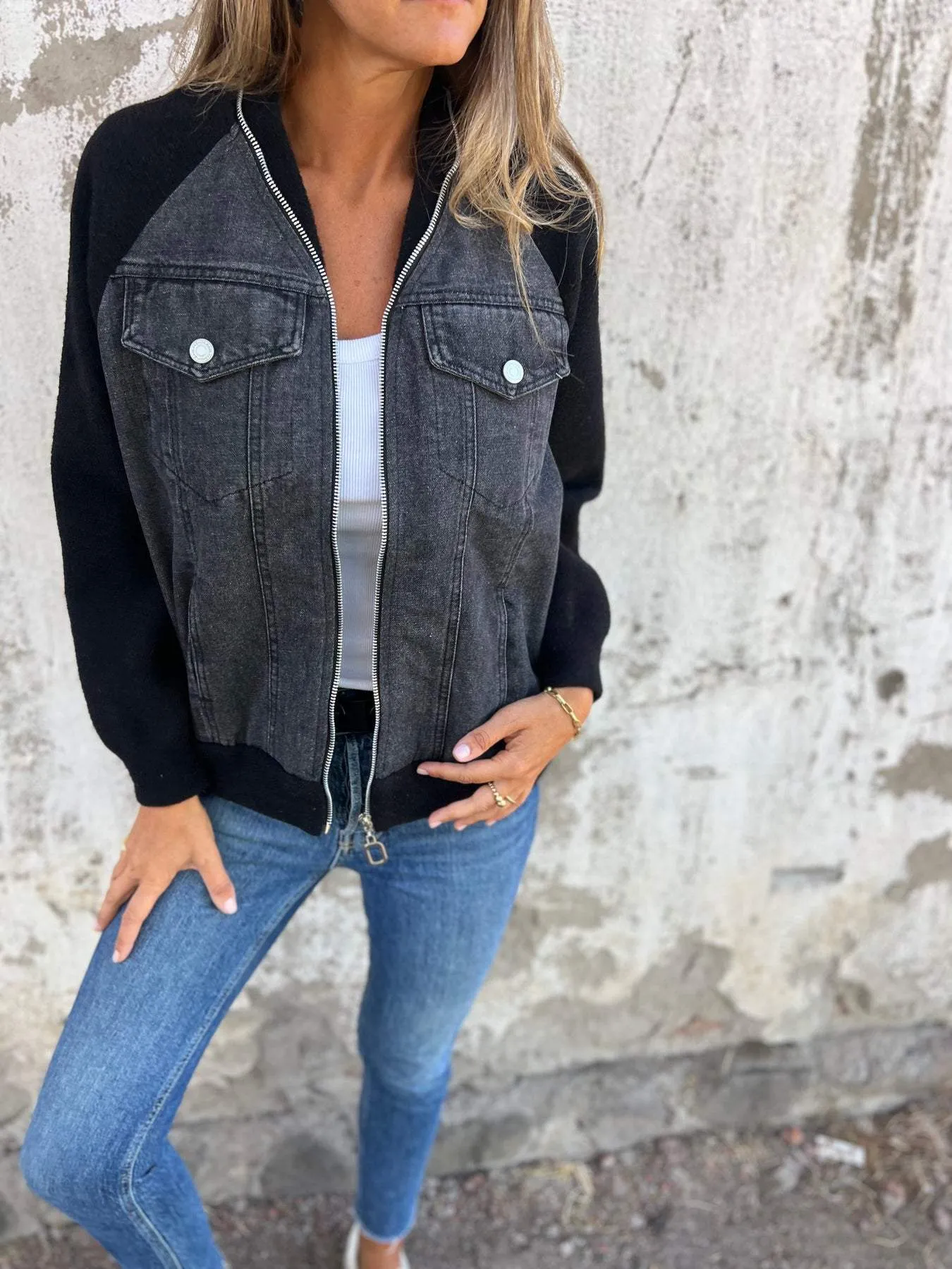 Ruth™ Cozy and Stylish Denim Fleece Jacket