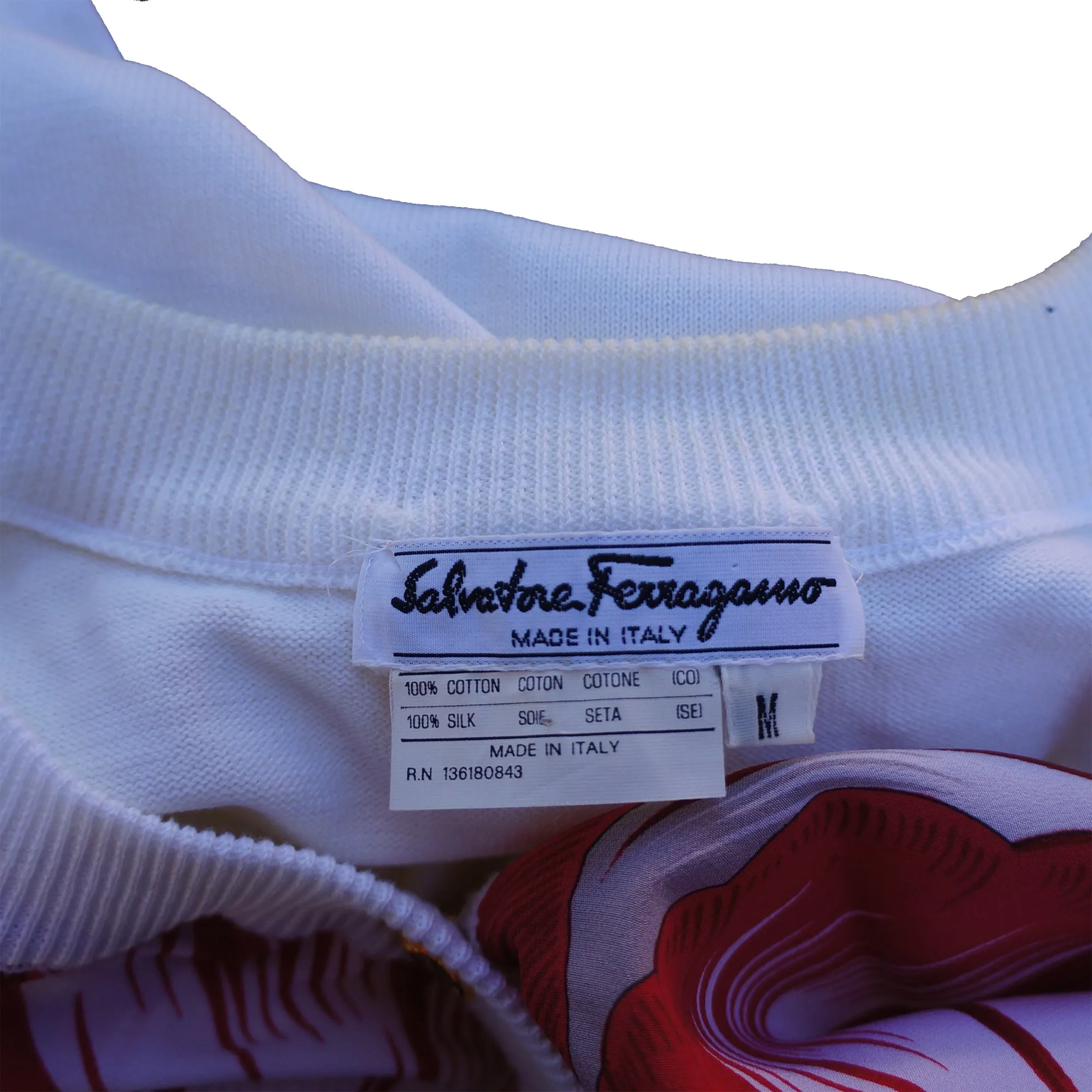 SALVATORE FERRAGAMO VINTAGE FLORAL PRINT TOP