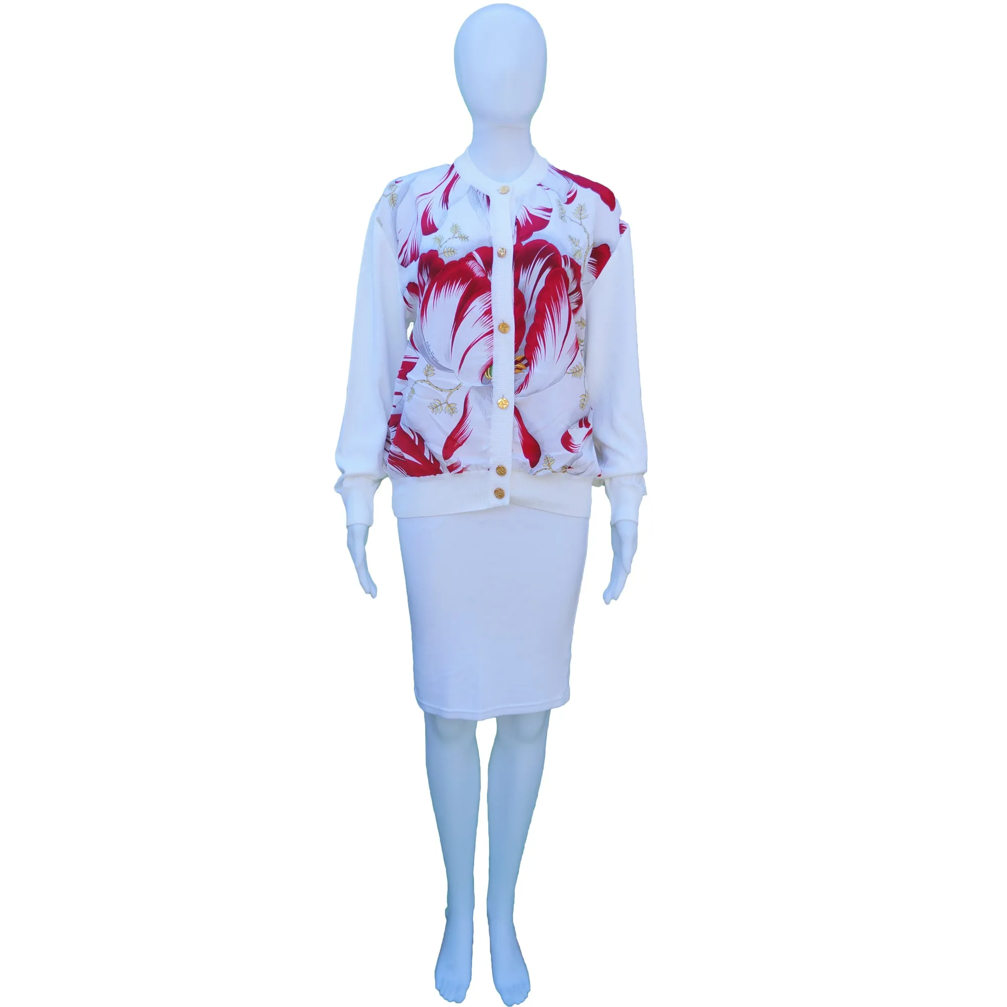 SALVATORE FERRAGAMO VINTAGE FLORAL PRINT TOP