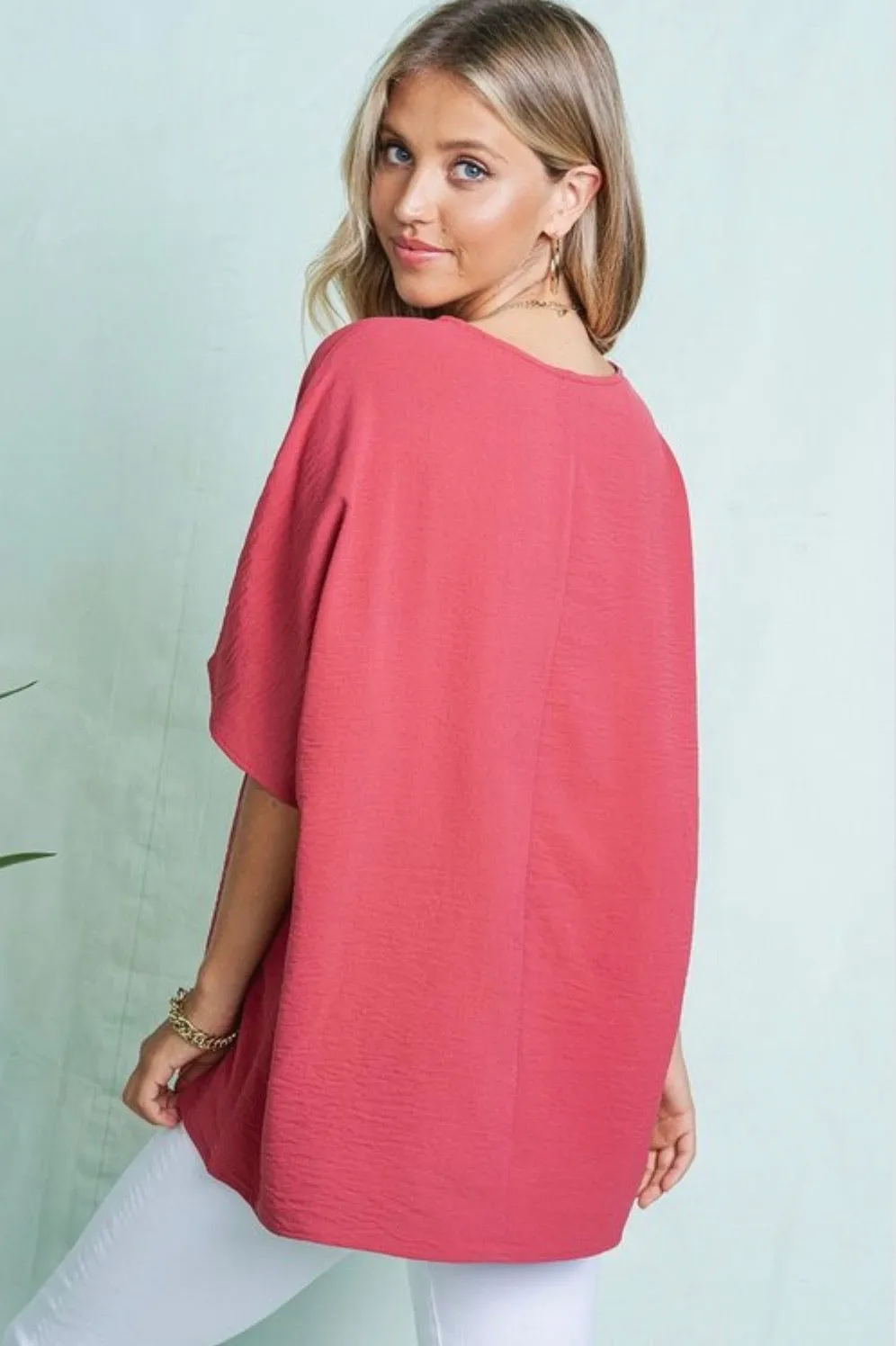 Sam V-neck Crumble Top