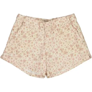 Shorts Dina - eggshell flowers