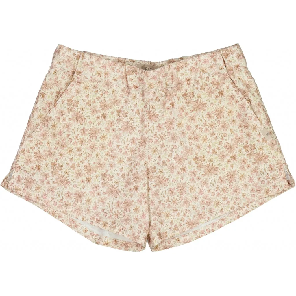 Shorts Dina - eggshell flowers