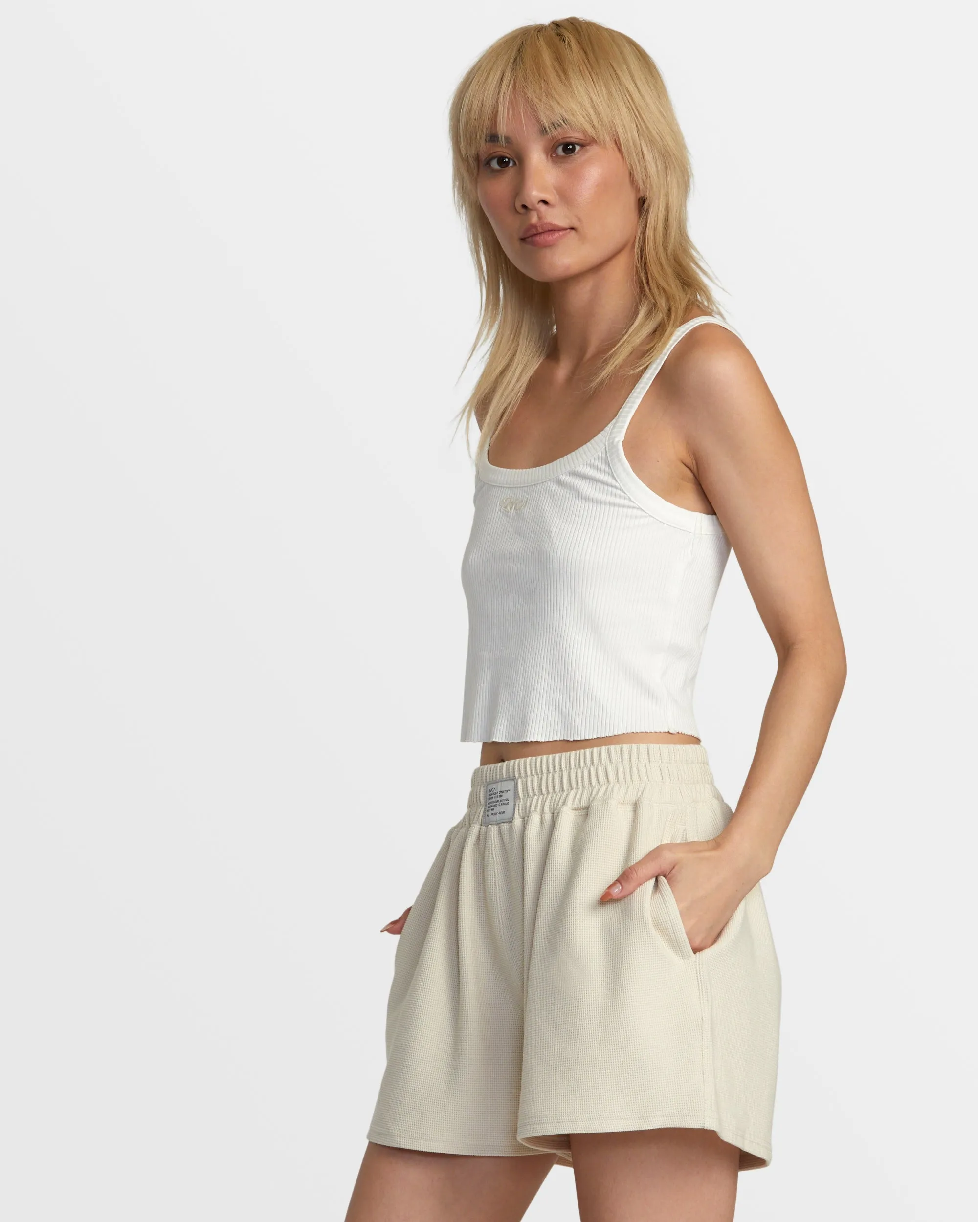 Sofie Waffle Short - Latte