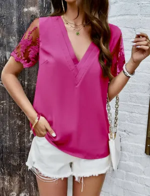 Temperament V-Neck Top