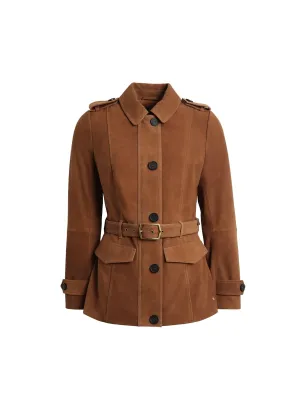 The Frances Jacket - Tan Suede