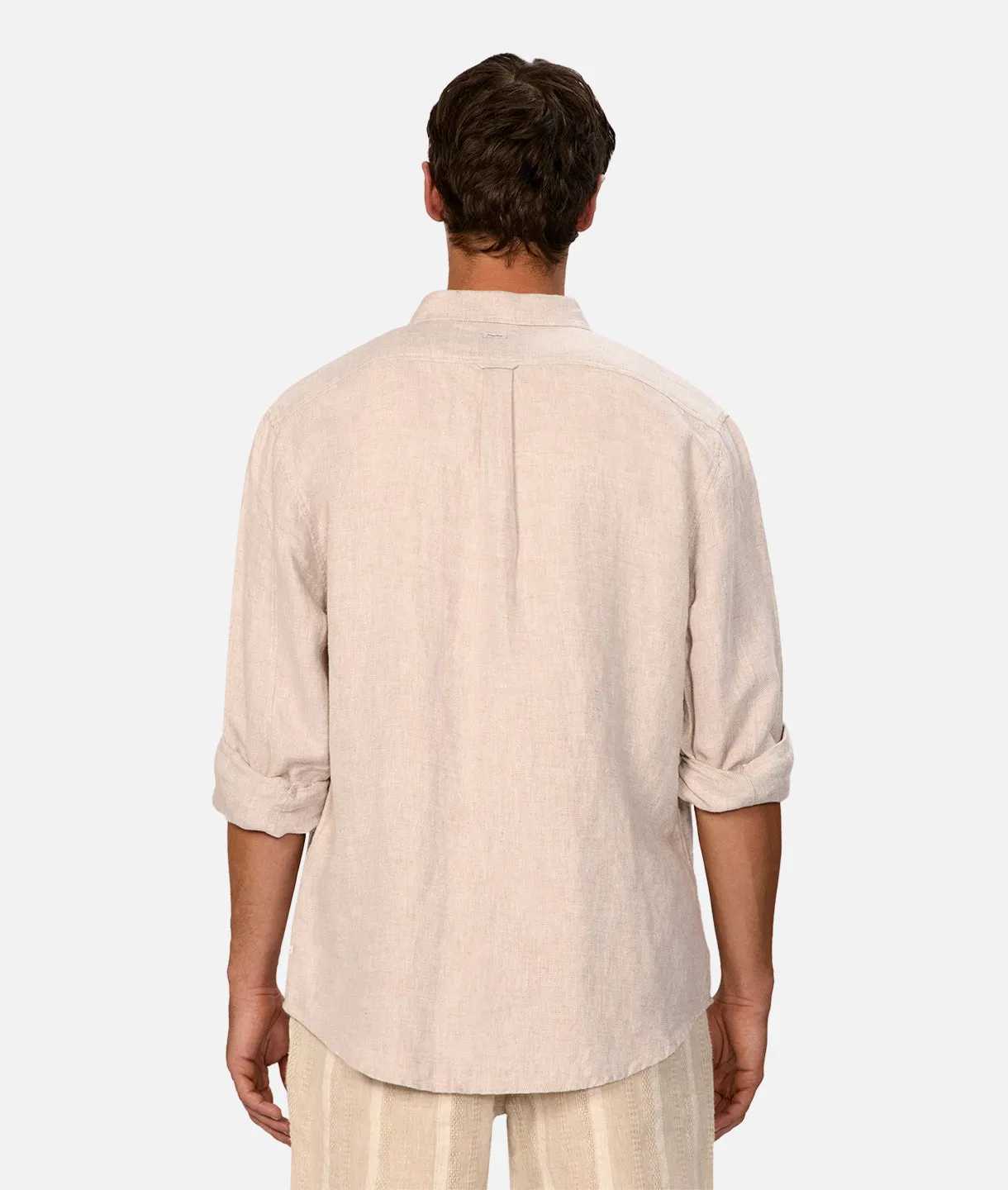 The Trinidad Linen Blend L/s Shirt - YD Grain