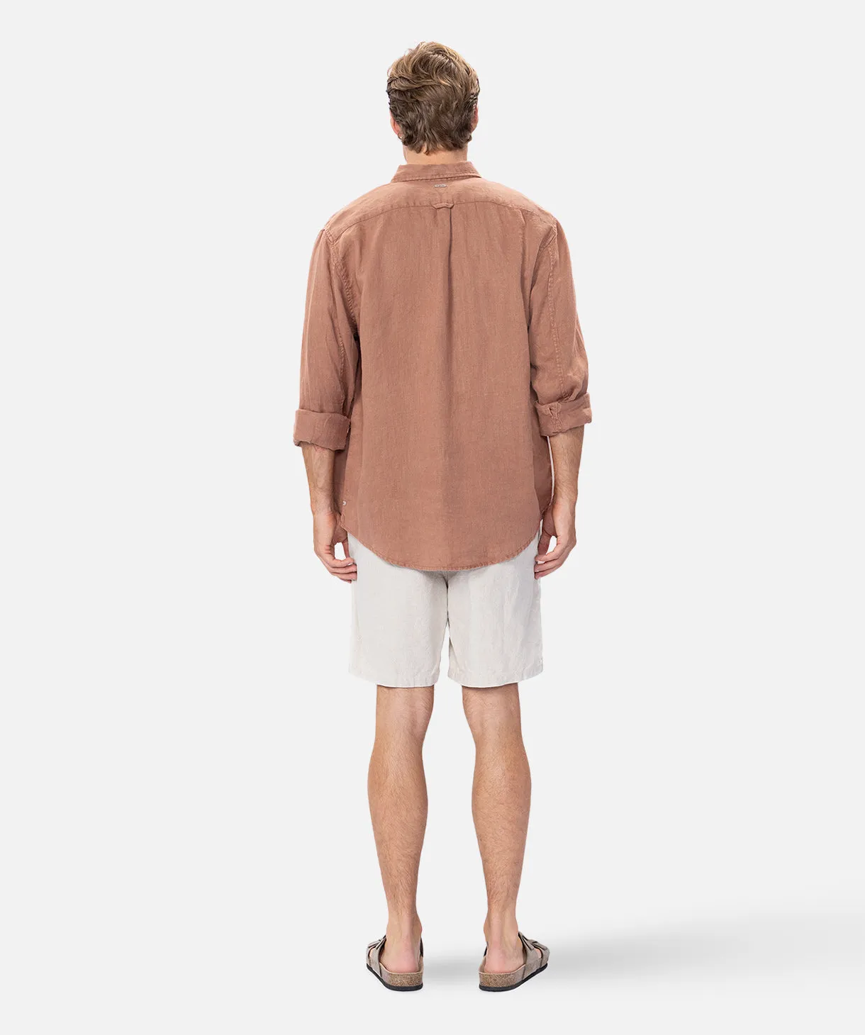 The Trinidad Linen L/s Shirt - Copper