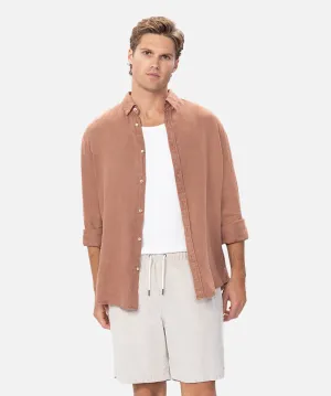 The Trinidad Linen L/s Shirt - Copper