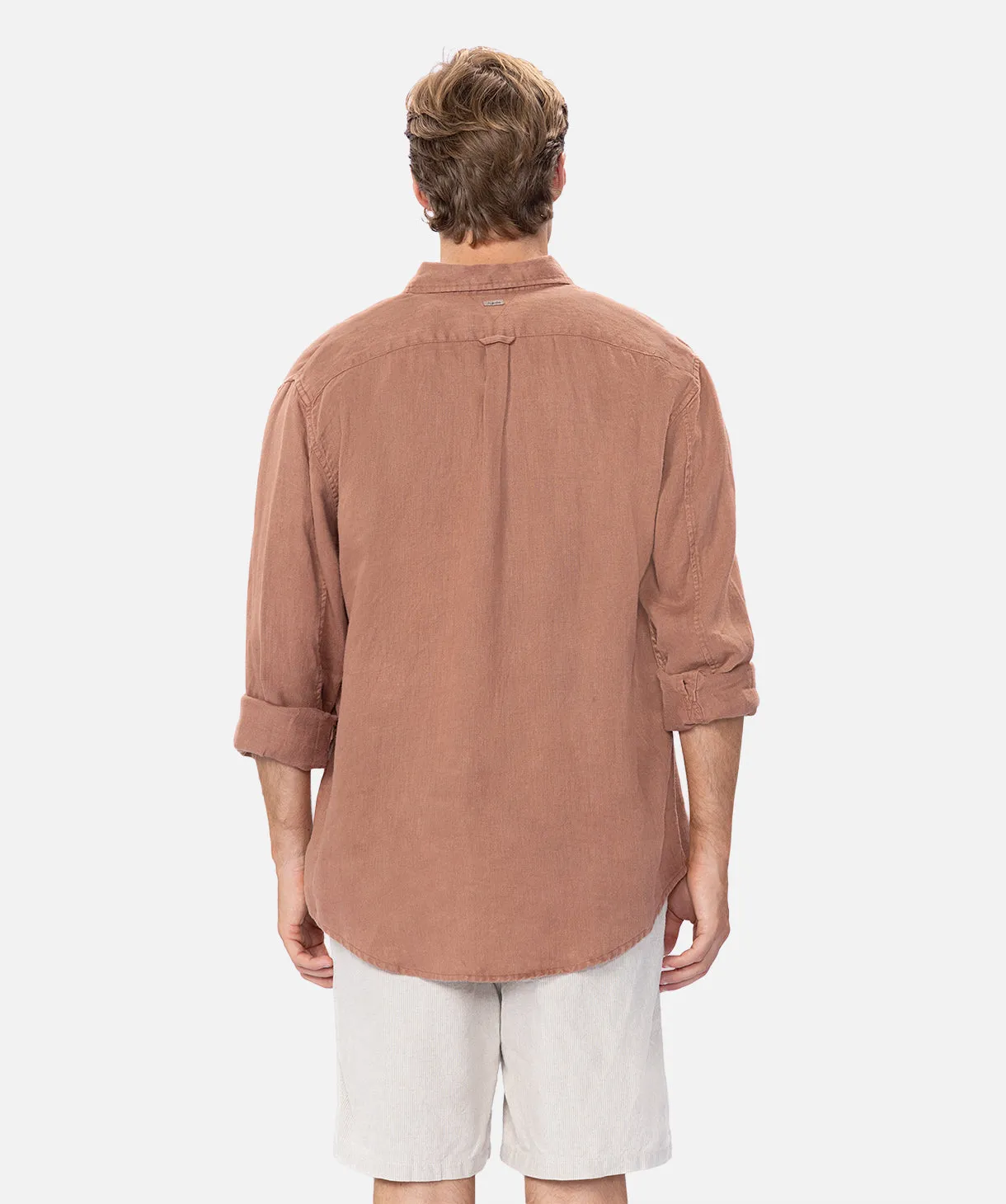 The Trinidad Linen L/s Shirt - Copper