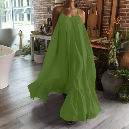 Whispering Summer Yellow Sleeveless Maxi Dress