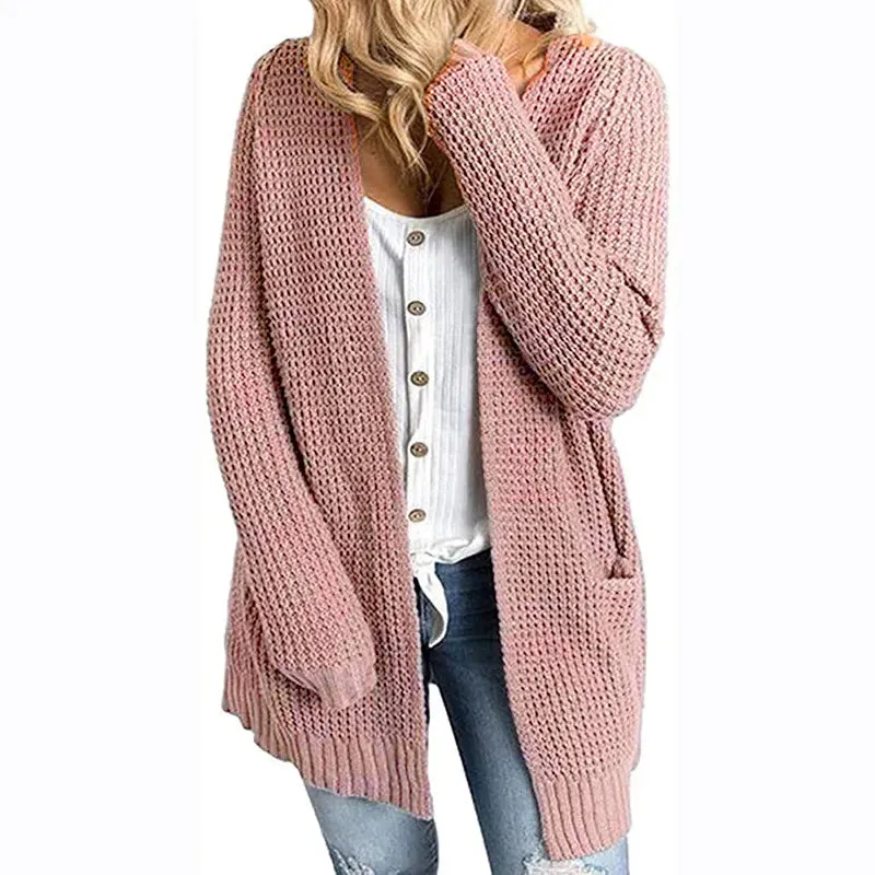 Women's Comfortable Long Knitted Cardigan with Pockets | Ideal for Autumn/Winter