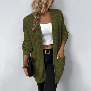 Women's Comfortable Long Knitted Cardigan with Pockets | Ideal for Autumn/Winter