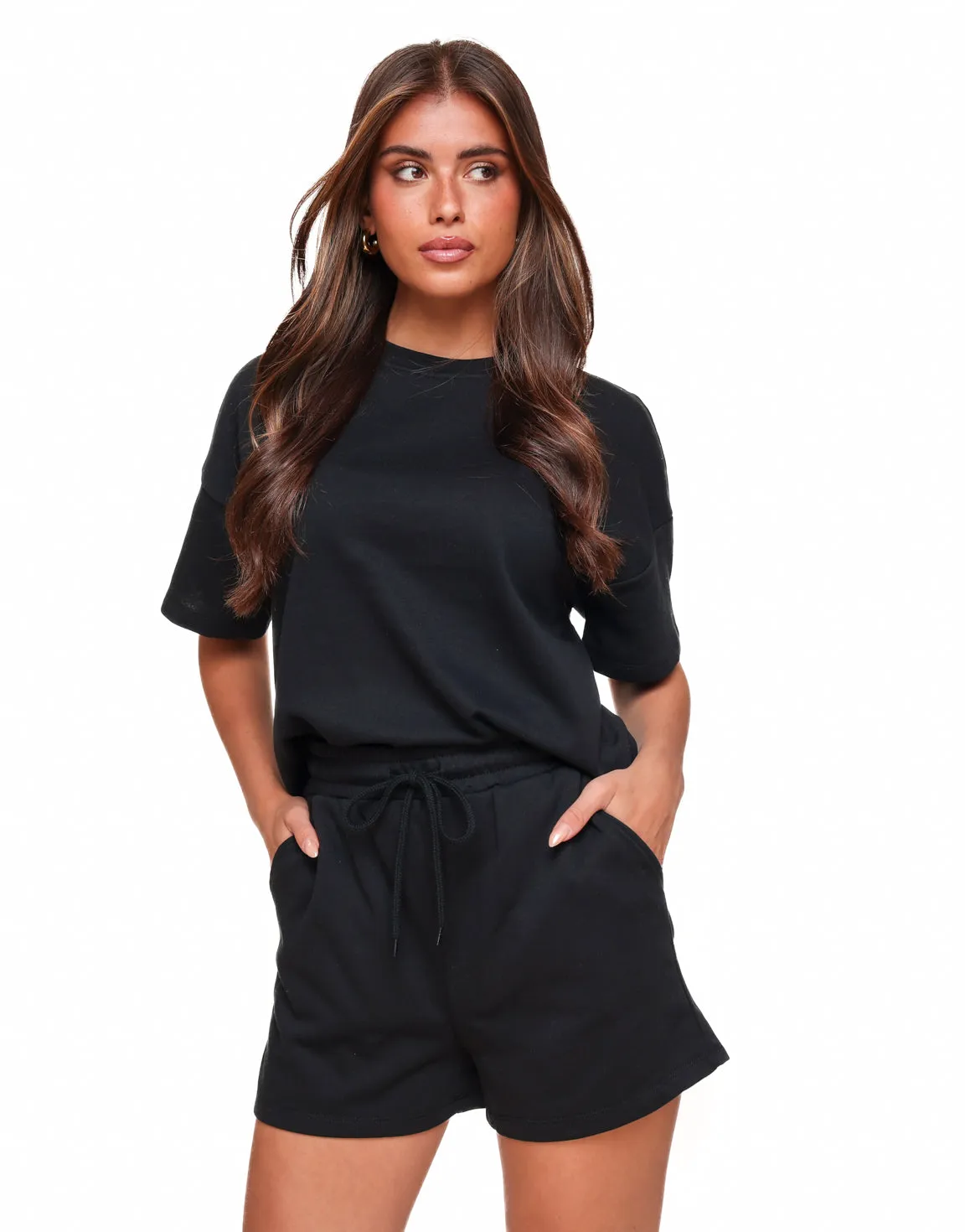 Zwarte Zomerse Jogging SS - Sweater