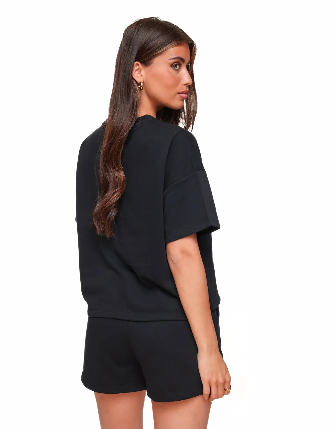 Zwarte Zomerse Jogging SS - Sweater