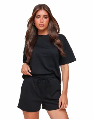 Zwarte Zomerse Jogging SS - Sweater